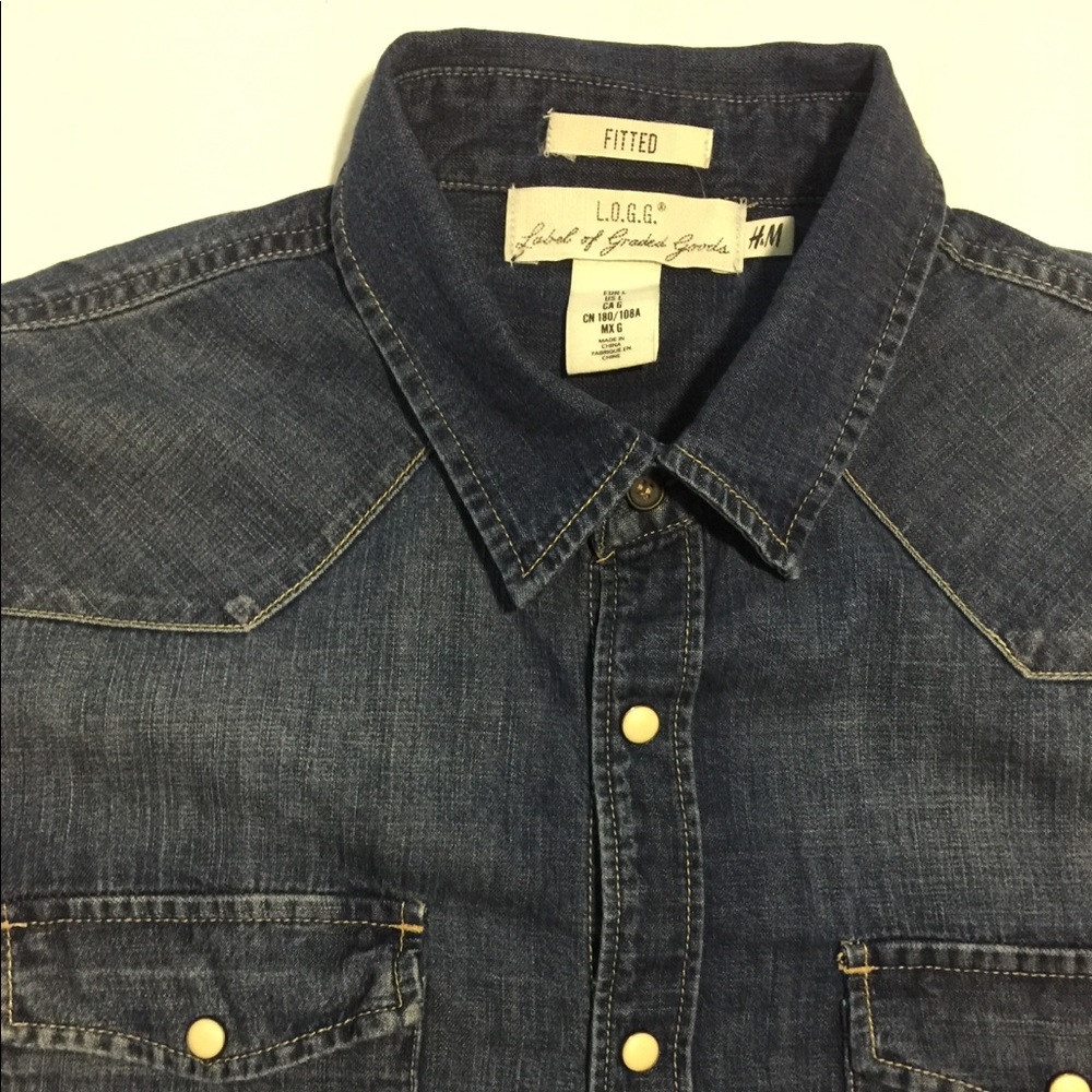 H&M Denim Button Down Shirt